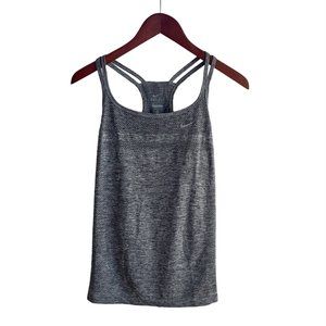 Nike Dri-Fit Heathered Grey Tank Top Size Small